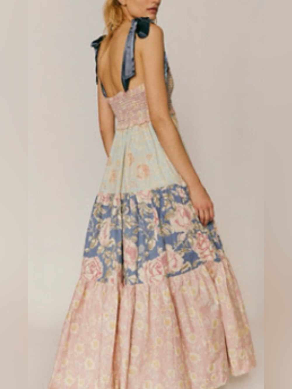 Bohemian Tiered Floral Maxi Dress